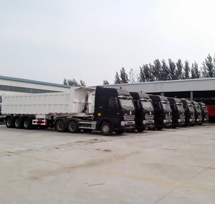 60/70/80 toneladas de reboque de alumínio Tandem com aro 9.00-22.5/8.00-20/8.5-20China