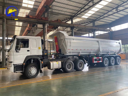 3 eixos 4 eixos Dump Trailer Truck Tipper Trailer com 9.00-22.5/8.00-20/8.5-20China Rim