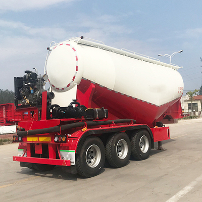 Transporte de pó a granel com reboque de camião de cimento a granel Sinotruk e motor Weichai 4102