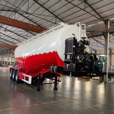 Transporte de pó a granel com reboque de camião de cimento a granel Sinotruk e motor Weichai 4102