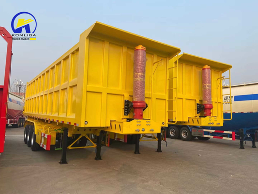 3 eixo 4 eixo hidráulico de rebentador Dump Trailer com King Pin Jost 2,0 0r 3,5 polegadas e quente