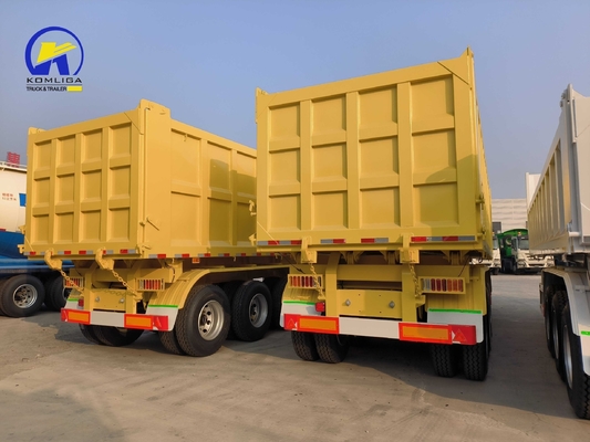 3 eixo 4 eixo hidráulico de rebentador Dump Trailer com King Pin Jost 2,0 0r 3,5 polegadas e quente