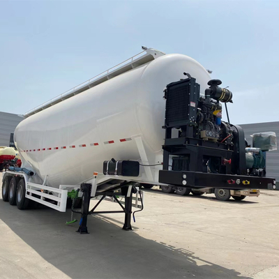 3 eixos Cimc Cement Bulker Trailer com 35m3 40m3 45m3 Capacidade e 2 transportadores de pneus de reposição