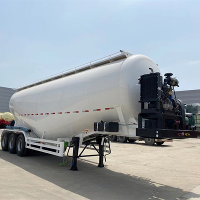 3 eixos Cimc Cement Bulker Trailer com 35m3 40m3 45m3 Capacidade e 2 transportadores de pneus de reposição