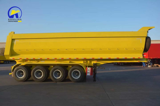 4 eixo U forma cilindro hidráulico Dump Semi-trailer com Jost 2,0 ou 3,5 polegadas King Pin