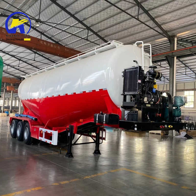 50 T Capacidade de carga ABS Opcional 2 eixo 3 eixo cimento Bulker cimento Tanker semi-reboque
