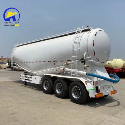 3 eixos 50tons 40cbm Silo Cimento seco a granel Cisterna de cimento em pó Semi-reboques para a Rússia/Cazaquistão