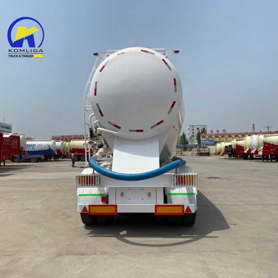 3 eixos 50tons 40cbm Silo Cimento seco a granel Cisterna de cimento em pó Semi-reboques para a Rússia/Cazaquistão