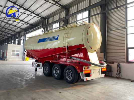 3/4 eixos de aço 15-40cbm 50 toneladas carrinho de tanque de cimento a granel para pó seco