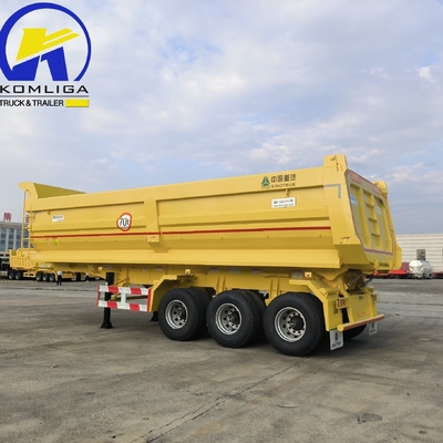 Sinotruk 3 eixos em forma de U 70 toneladas Dump Trailer Dump Semi Trailer Wabco Sistema de travagem