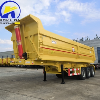 Sinotruk 3 eixos em forma de U 70 toneladas Dump Trailer Dump Semi Trailer Wabco Sistema de travagem