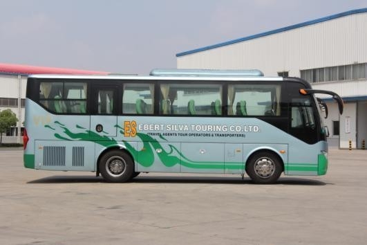 Transmissão manual 2023 40 lugares Ônibus Rhd LHD para África Uganda Zimbábue Zâmbia