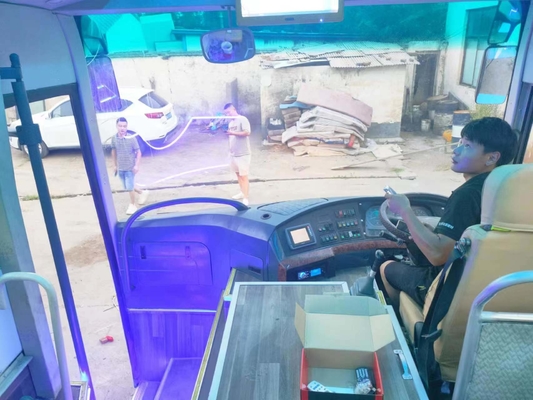 Autobus de autocarro usado de 60 lugares com certificação CCC e estrutura de dois andares