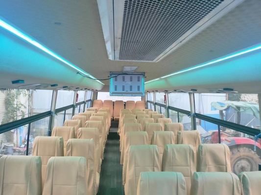 Autobus de autocarro usado de 60 lugares com certificação CCC e estrutura de dois andares
